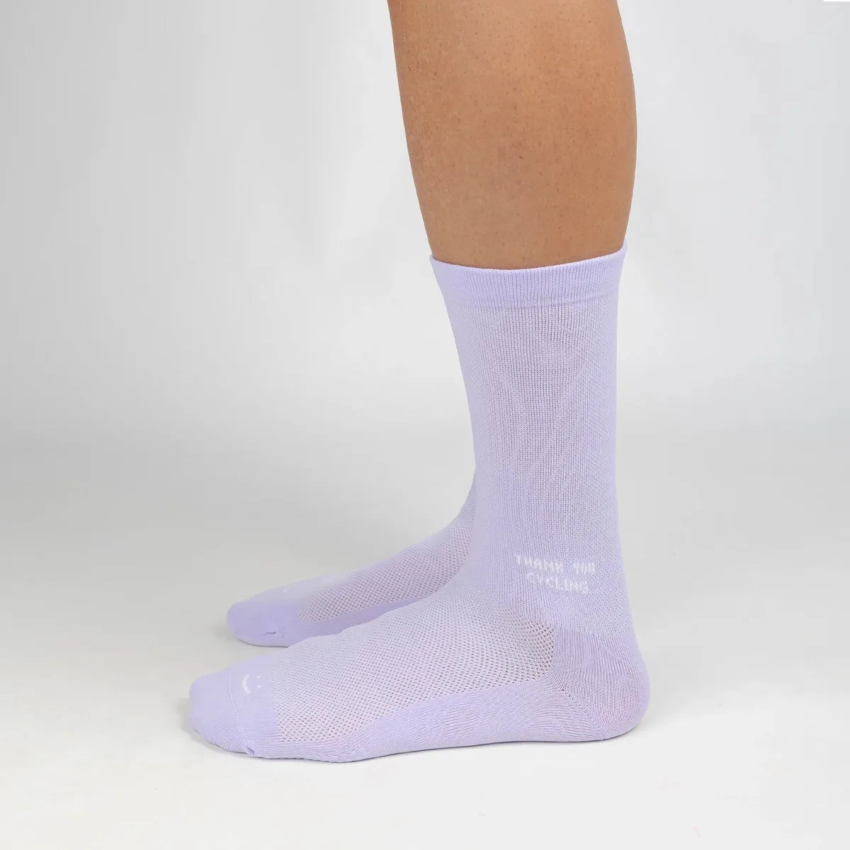 LASER x RODAGIRA Thank You Cycling Performance Socks - Lavender