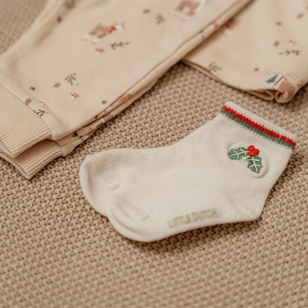 Little Dutch, Christmas Baby Socks, Size 2 ( 0-4 Months)