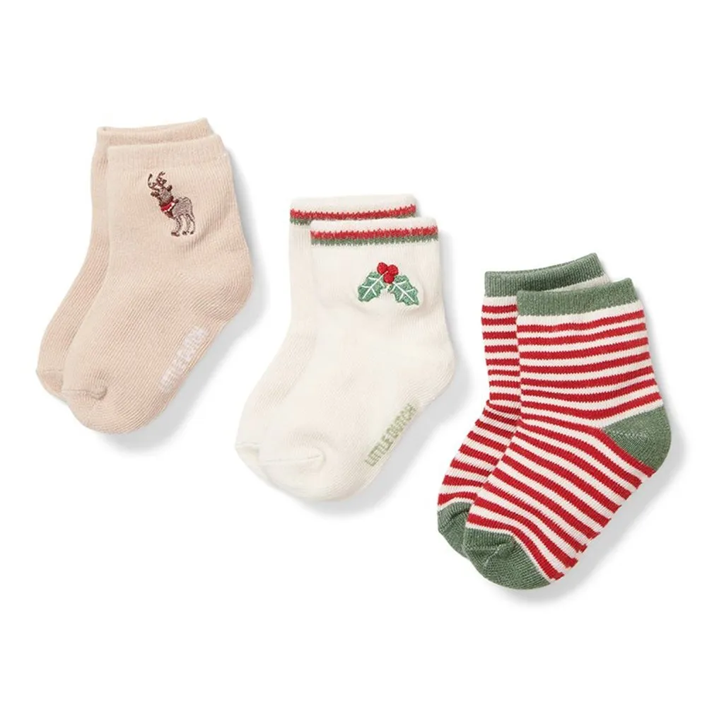 Little Dutch, Christmas Baby Socks, Size 2 ( 0-4 Months)