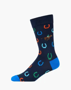 Lucky Day Horseshoe | Mens Bamboo Sock