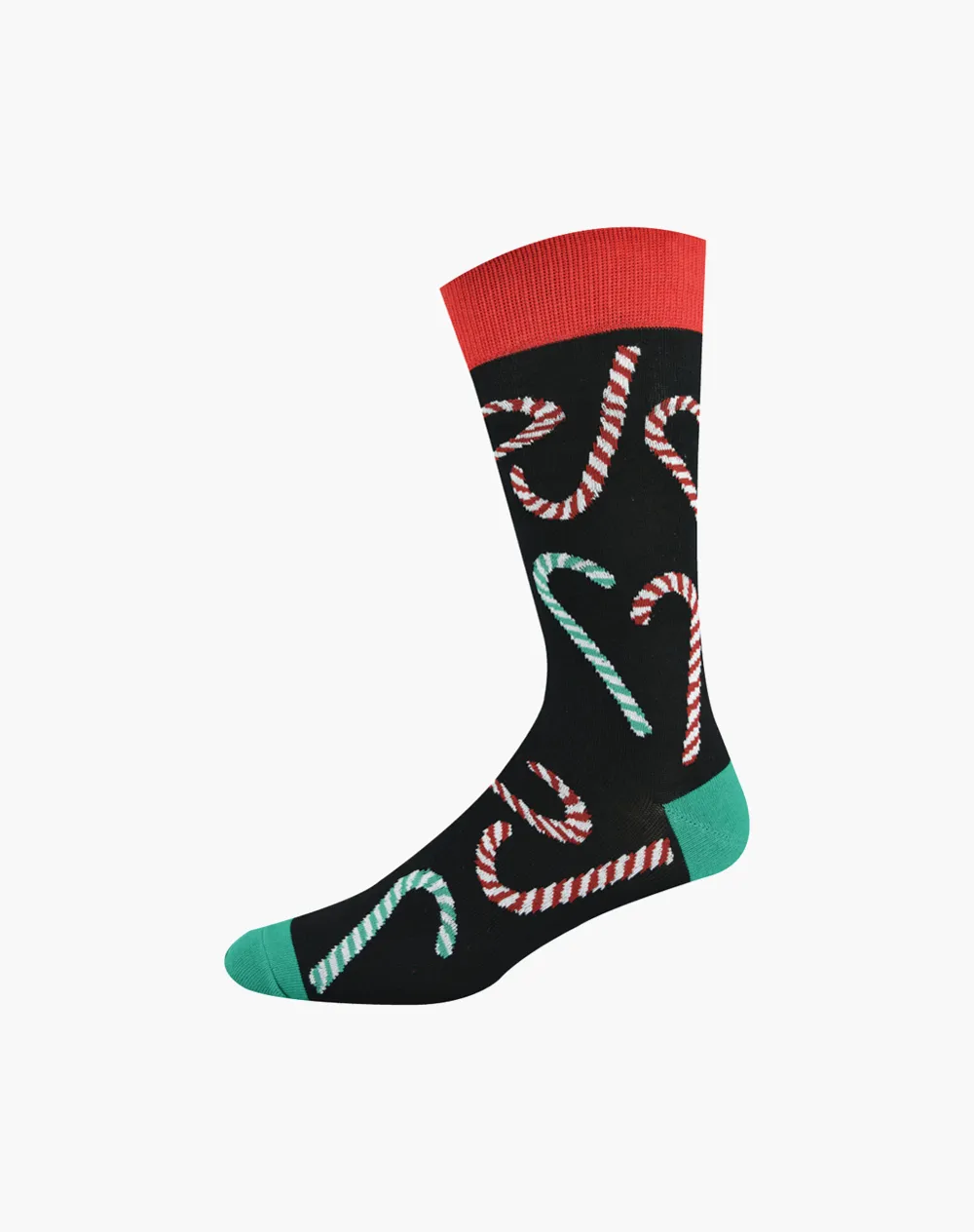 MENS CHRISTMAS CANDY CANE BAMBOO SOCK