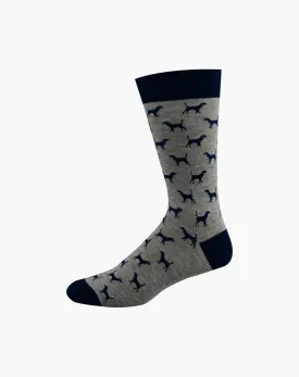 MENS DITSY DOG BAMBOO SOCK