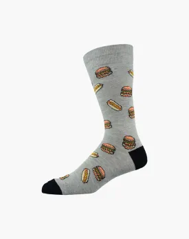 MENS FAST FOOD BAMBOO SOCK - KING SIZE