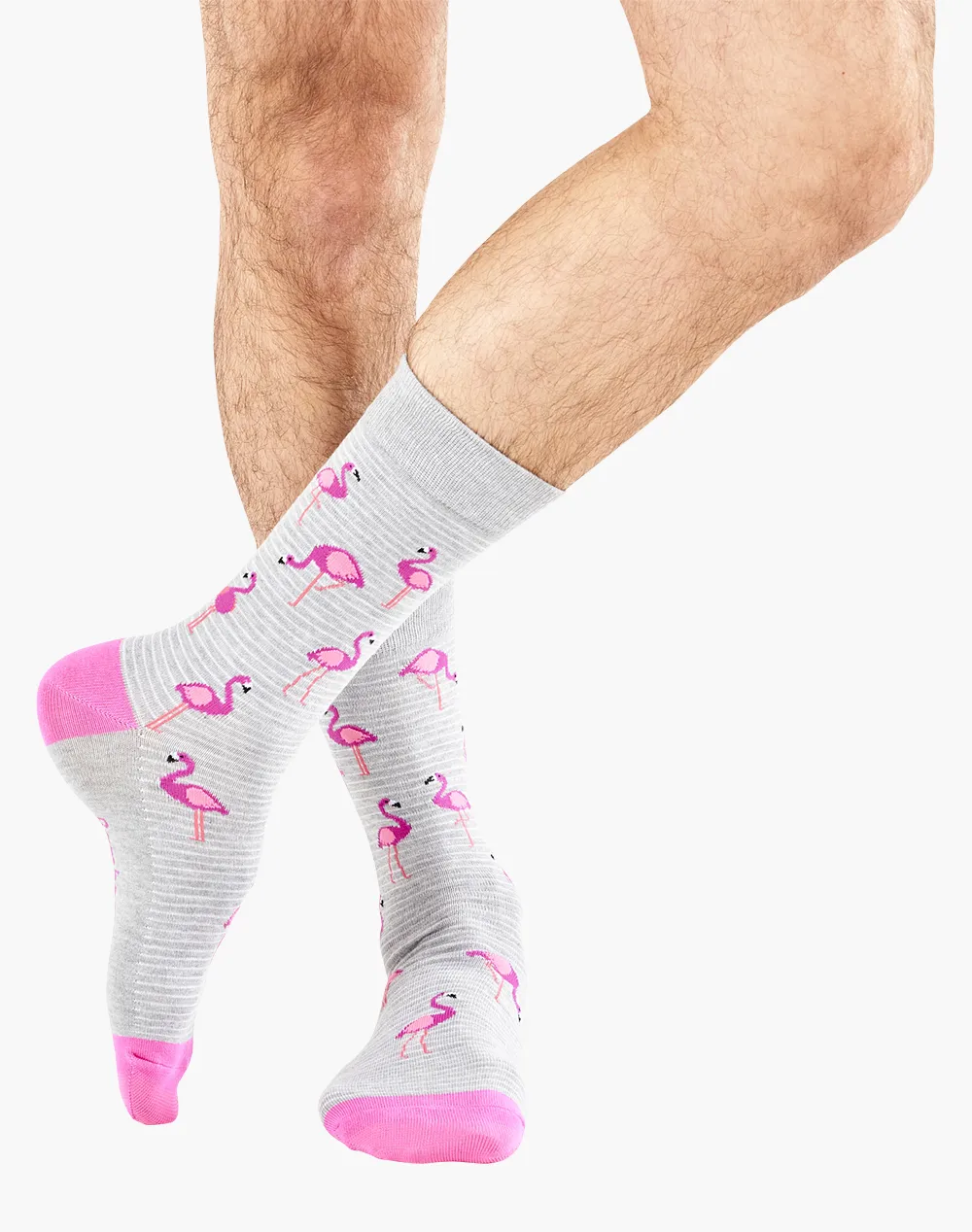 MENS FLAMINGO BAMBOO SOCK - GREY