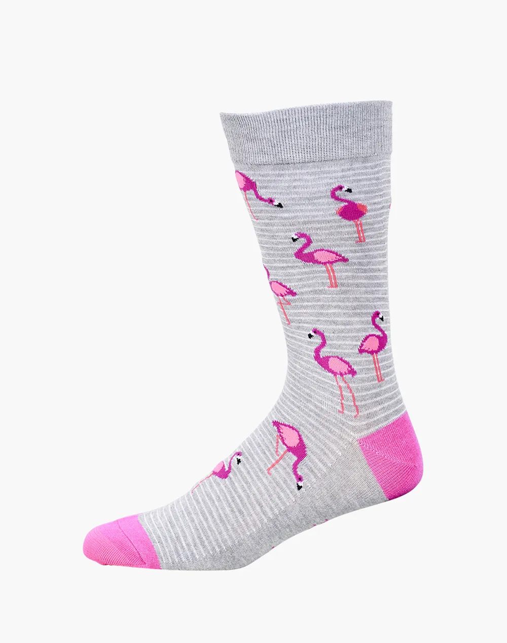 MENS FLAMINGO BAMBOO SOCK - GREY