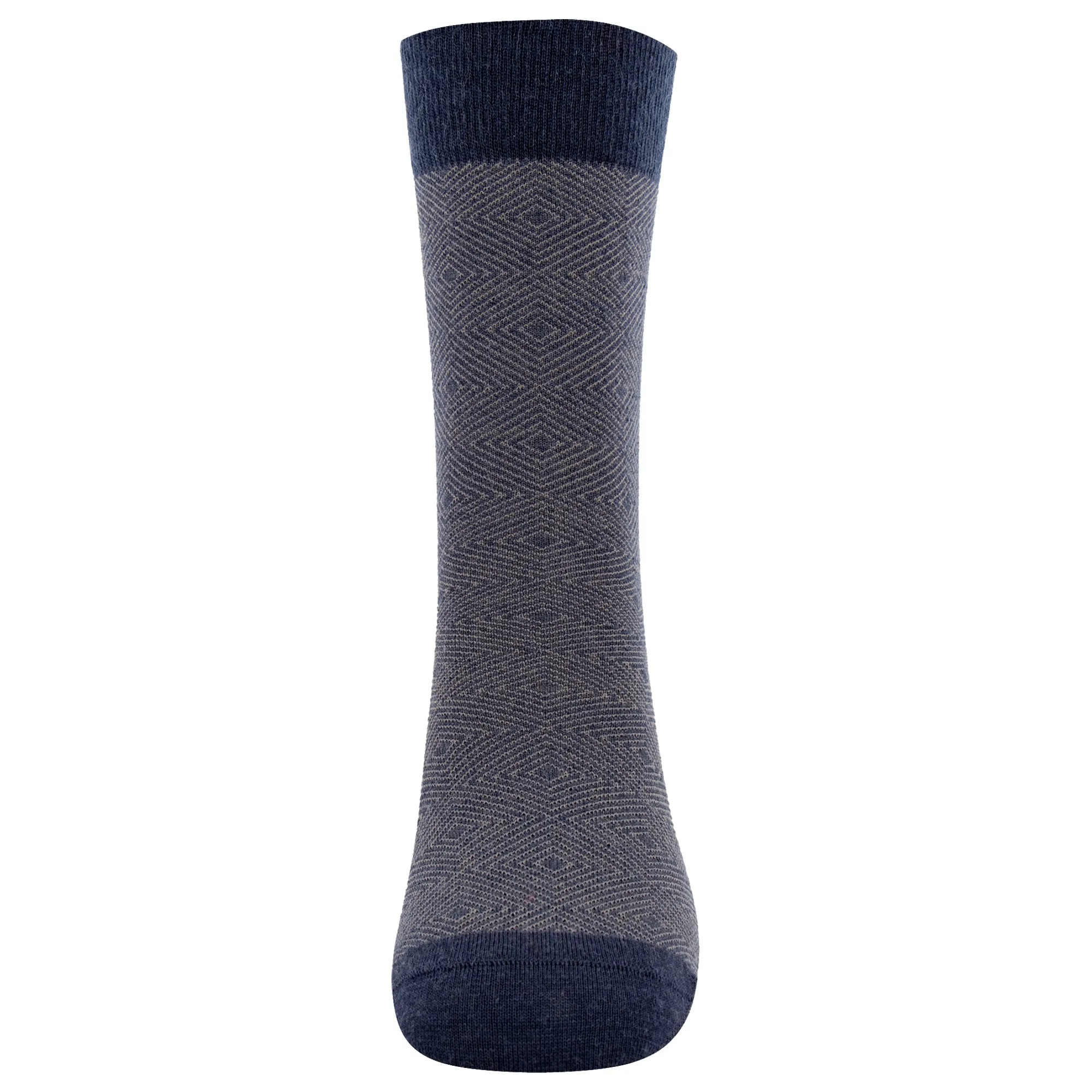 Men's Merino Wool Herringbone Stripe Fashion Standard Length Socks