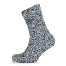 Mens Slipper Socks Premium Quality Grey With Grippers UK 7-11