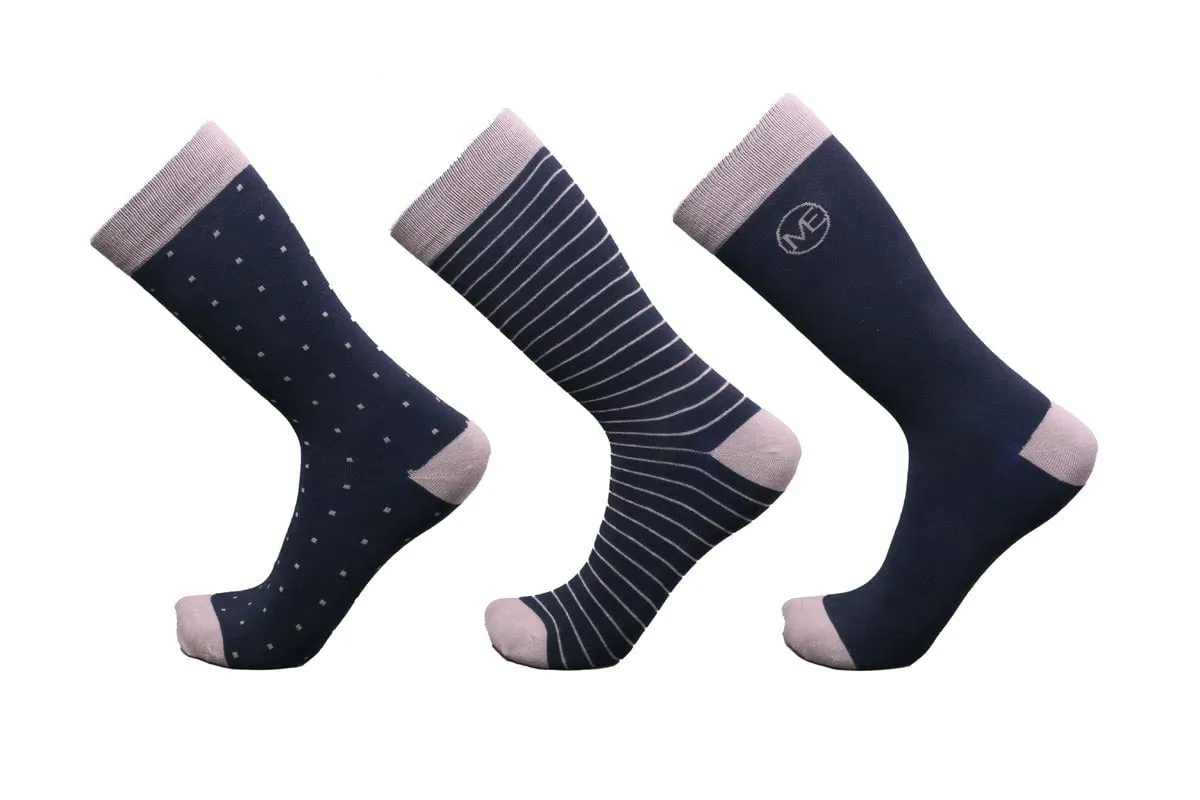 Michael Ellis Thomas BIG Dress Socks Variety 6-Pack - Extra Wide