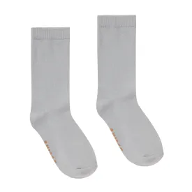 MICROPOLY CREW SOCK | LIGHT HEATHER GREY