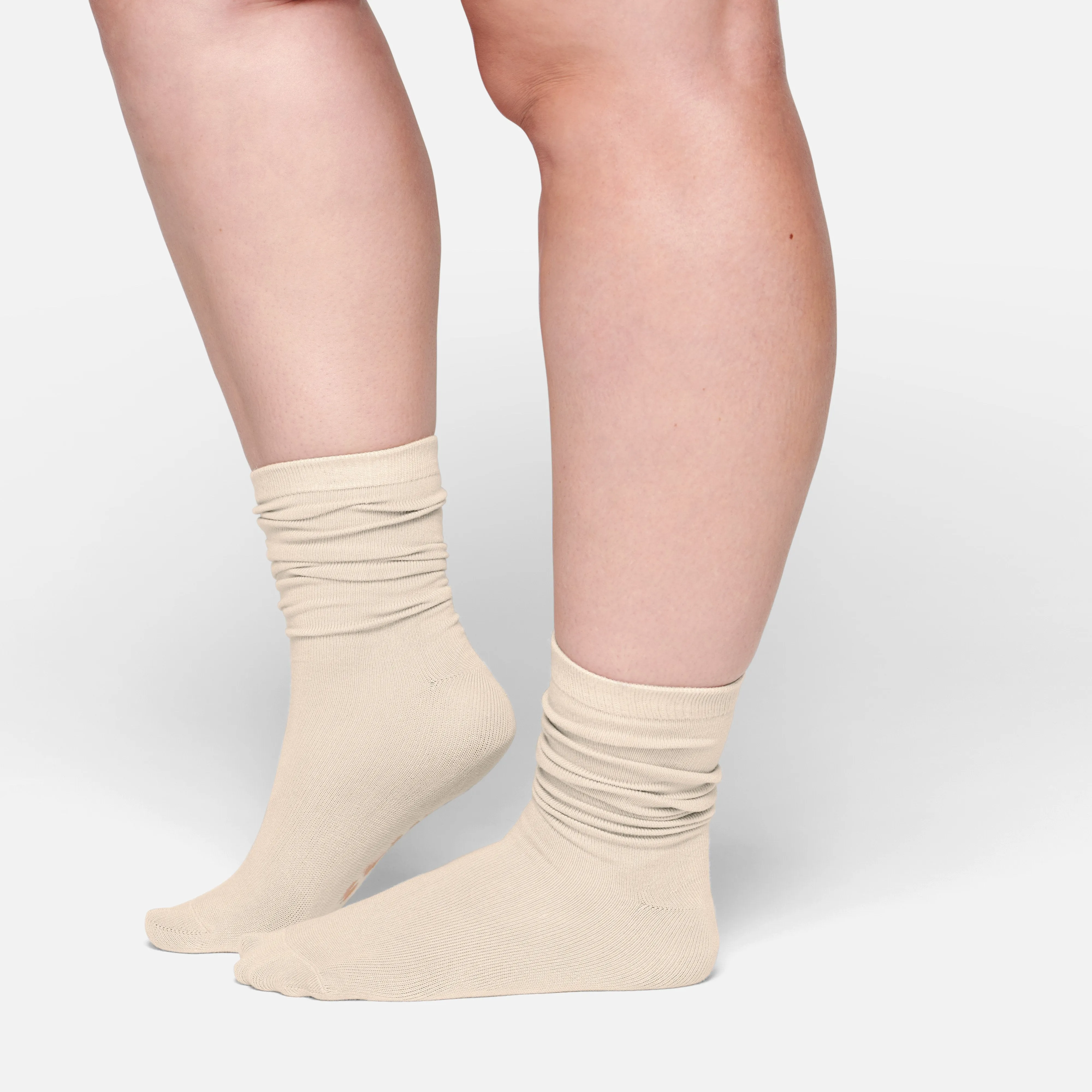 MICROPOLY MID CALF SOCK | SAND