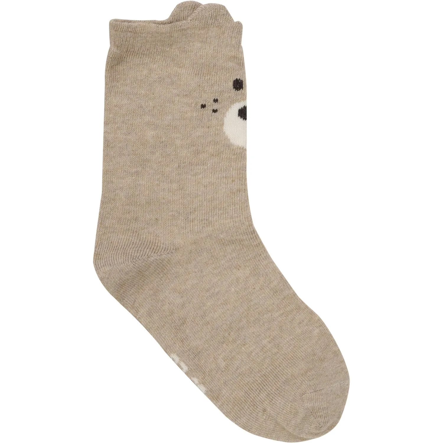 Minymo Light Grey Melange Socks Med 3D Effekt 2-pak