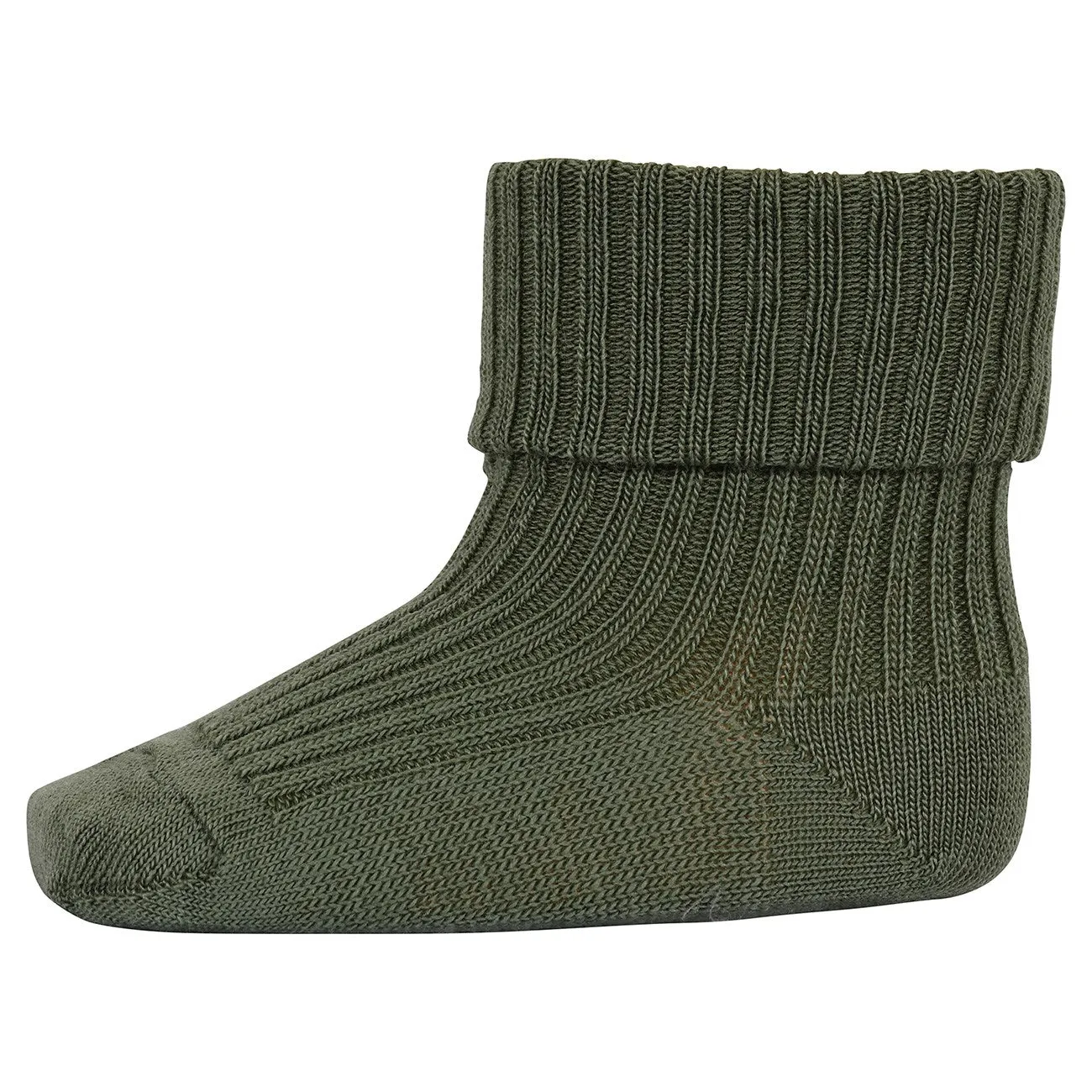 Mp Danmark Wool rib baby socks Olivine