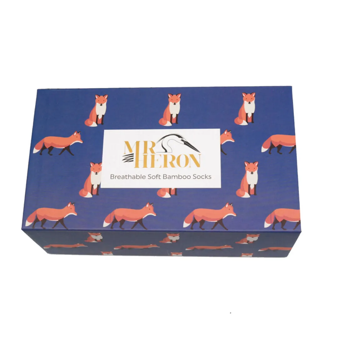 Mr Heron - Trio of Fox Socks Box