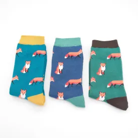 Mr Heron - Trio of Fox Socks Box