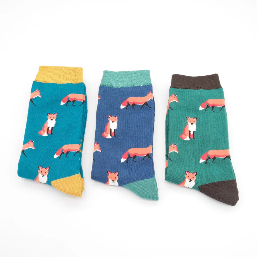 Mr Heron - Trio of Fox Socks Box