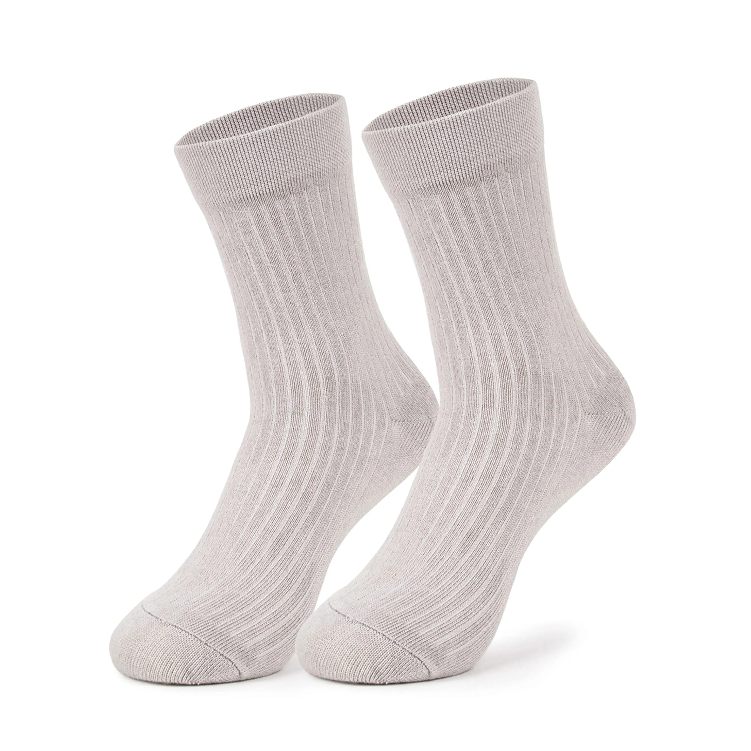 Mush Ultra-Soft, Odorless, Breathable Bamboo Calf Length Formal Socks (Black & White, 4)