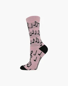 Musical Notes | Womens Bamboo Sock