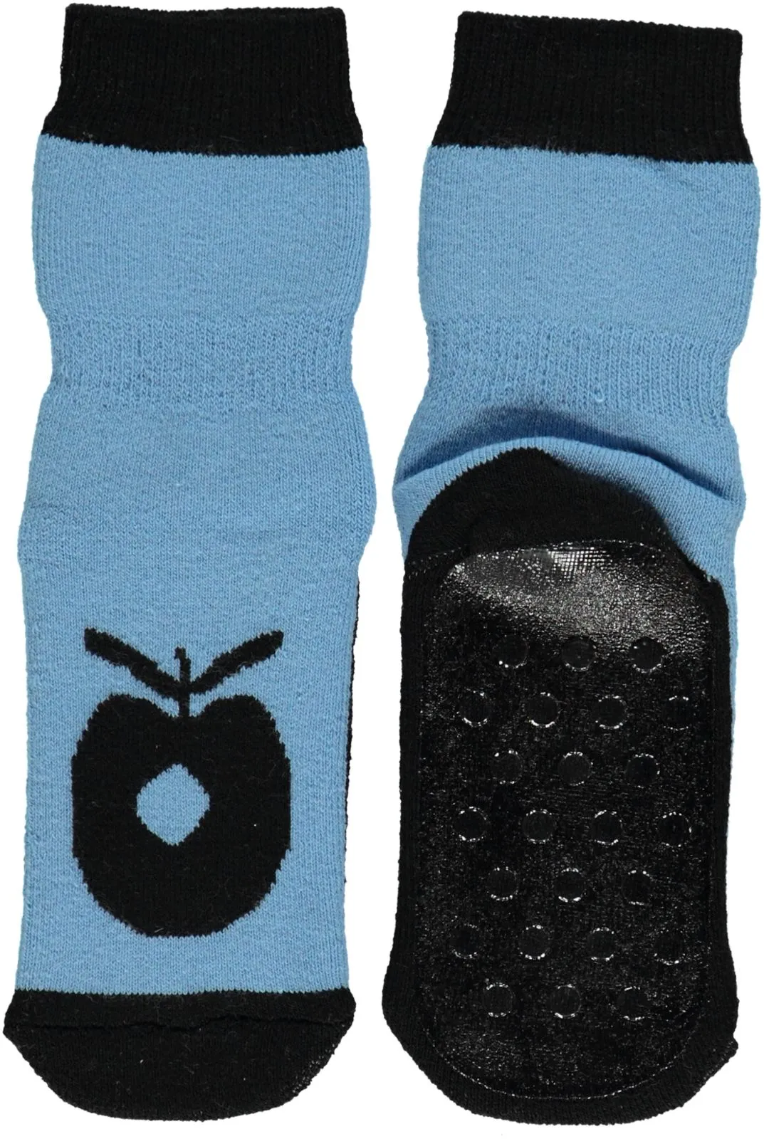 Non-slip ankle socks with big apple