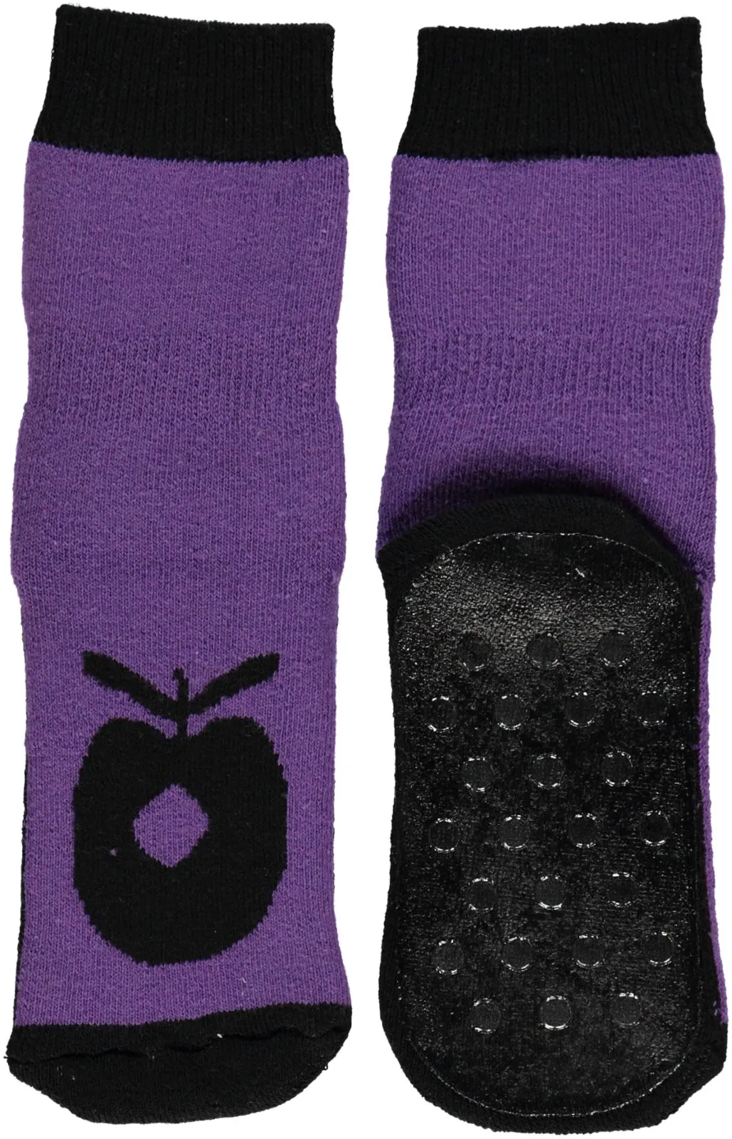 Non-slip ankle socks with big apple