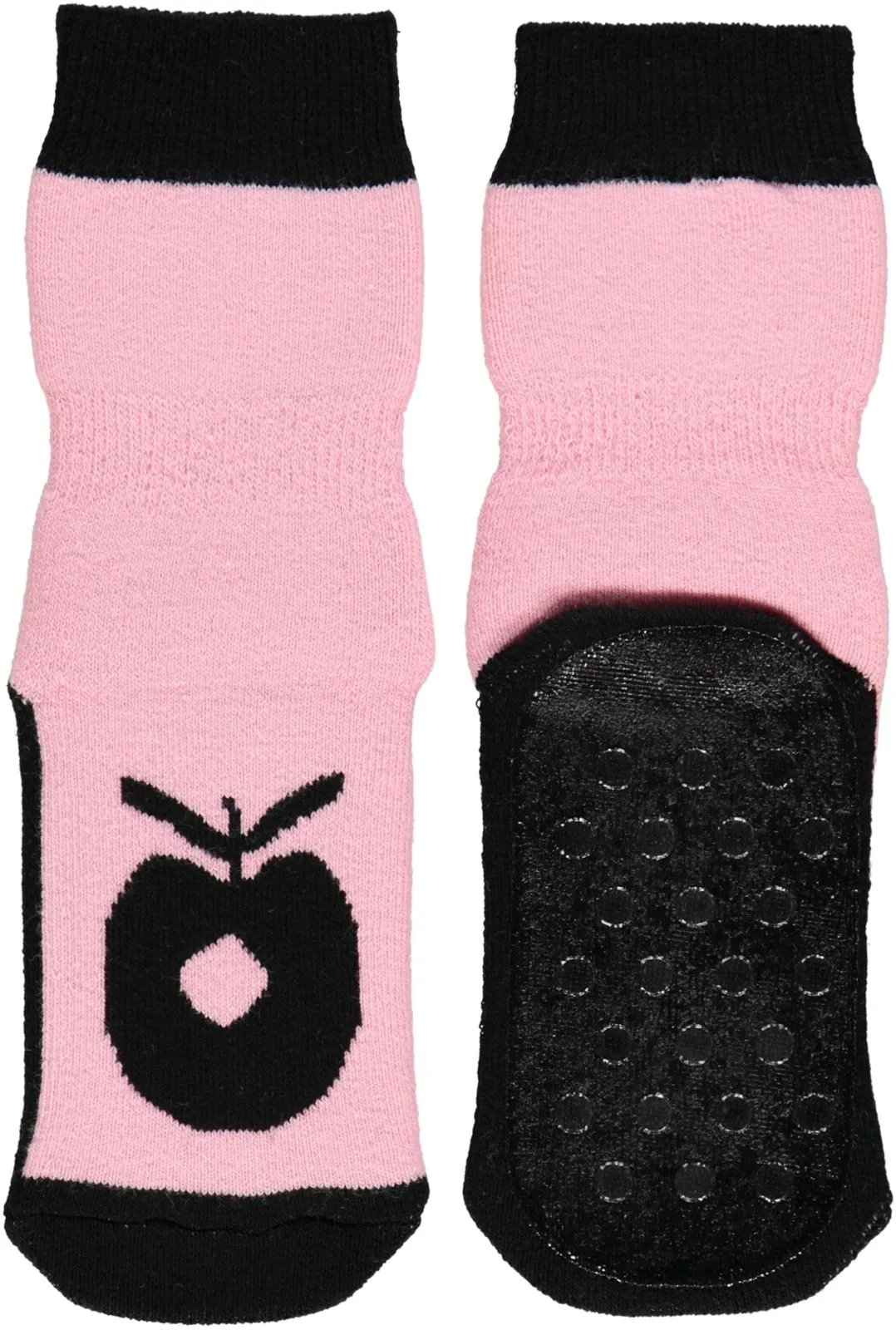 Non-slip ankle socks with big apple