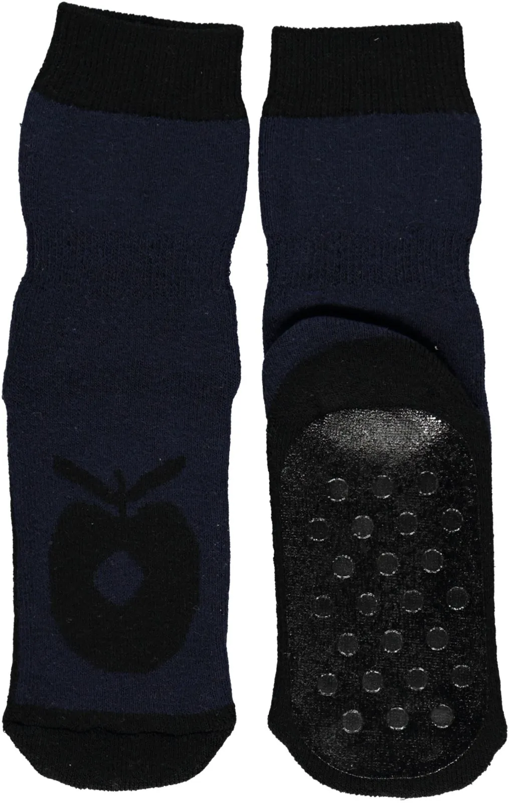 Non-slip ankle socks with big apple