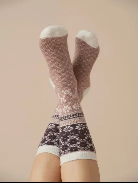 Nordic Bliss Blush | Alpaca Socks | Full Cushion