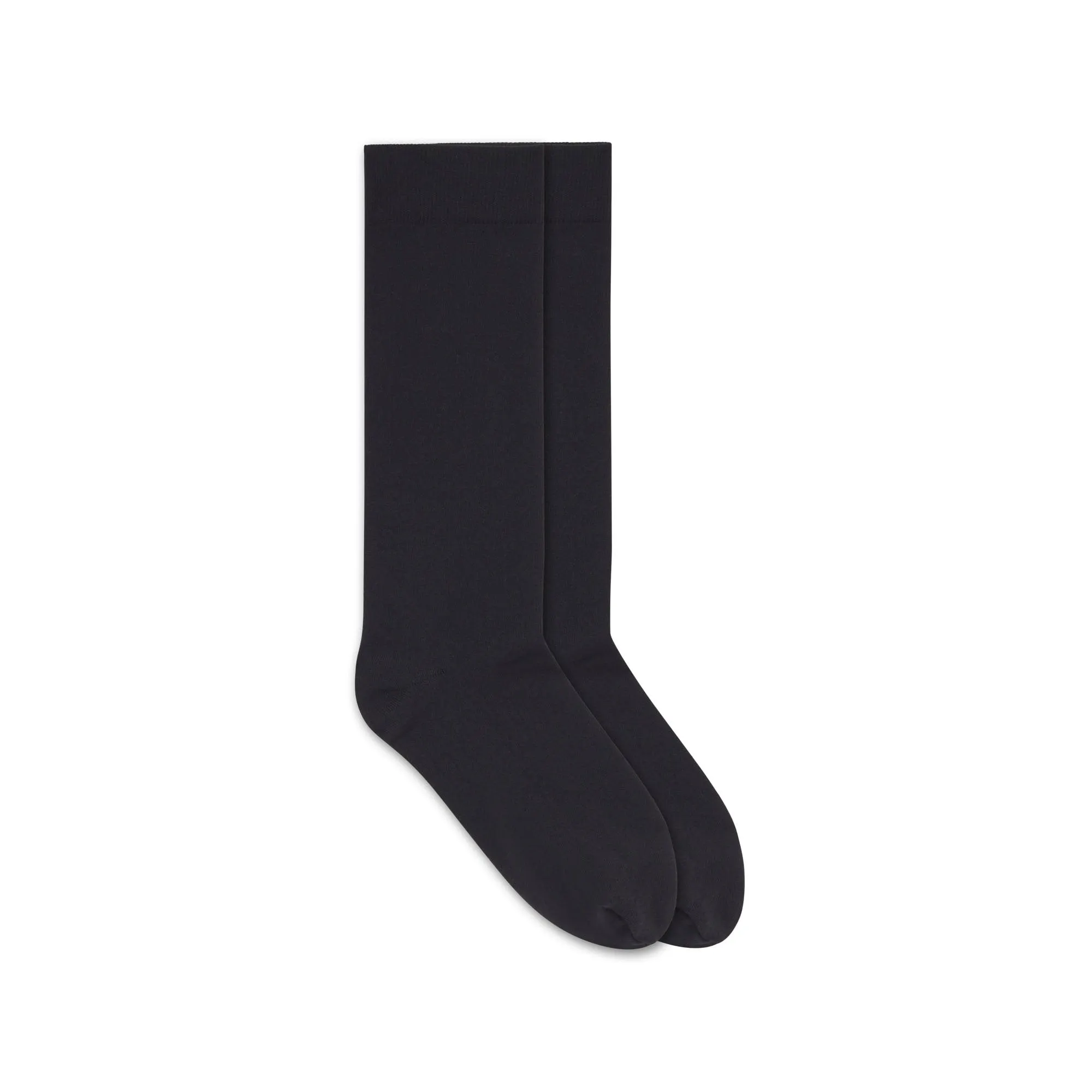 NYLON HOSIERY CREW SOCK | ONYX