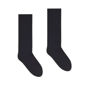 NYLON HOSIERY CREW SOCK | ONYX