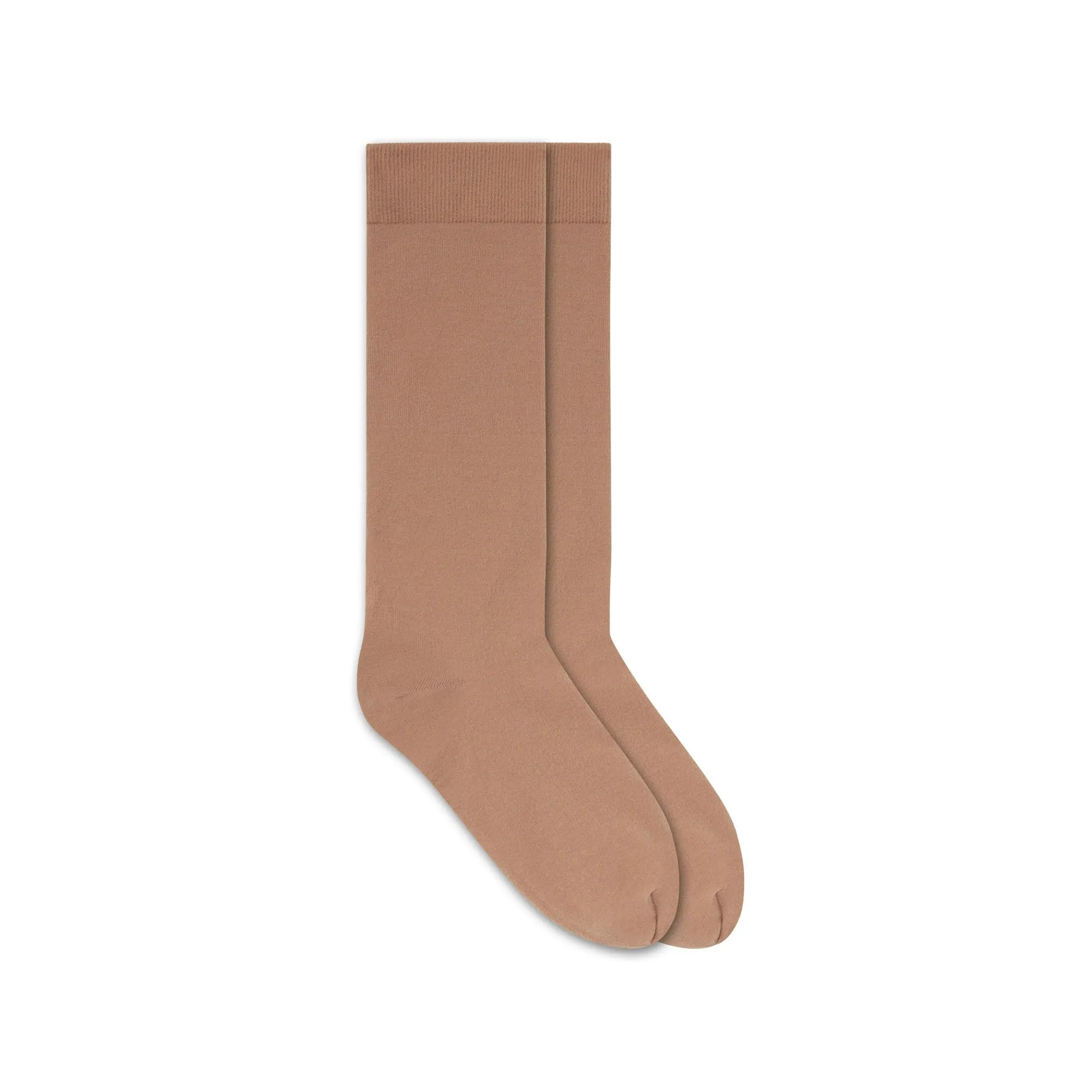 NYLON HOSIERY CREW SOCK | SIENNA