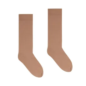 NYLON HOSIERY CREW SOCK | SIENNA