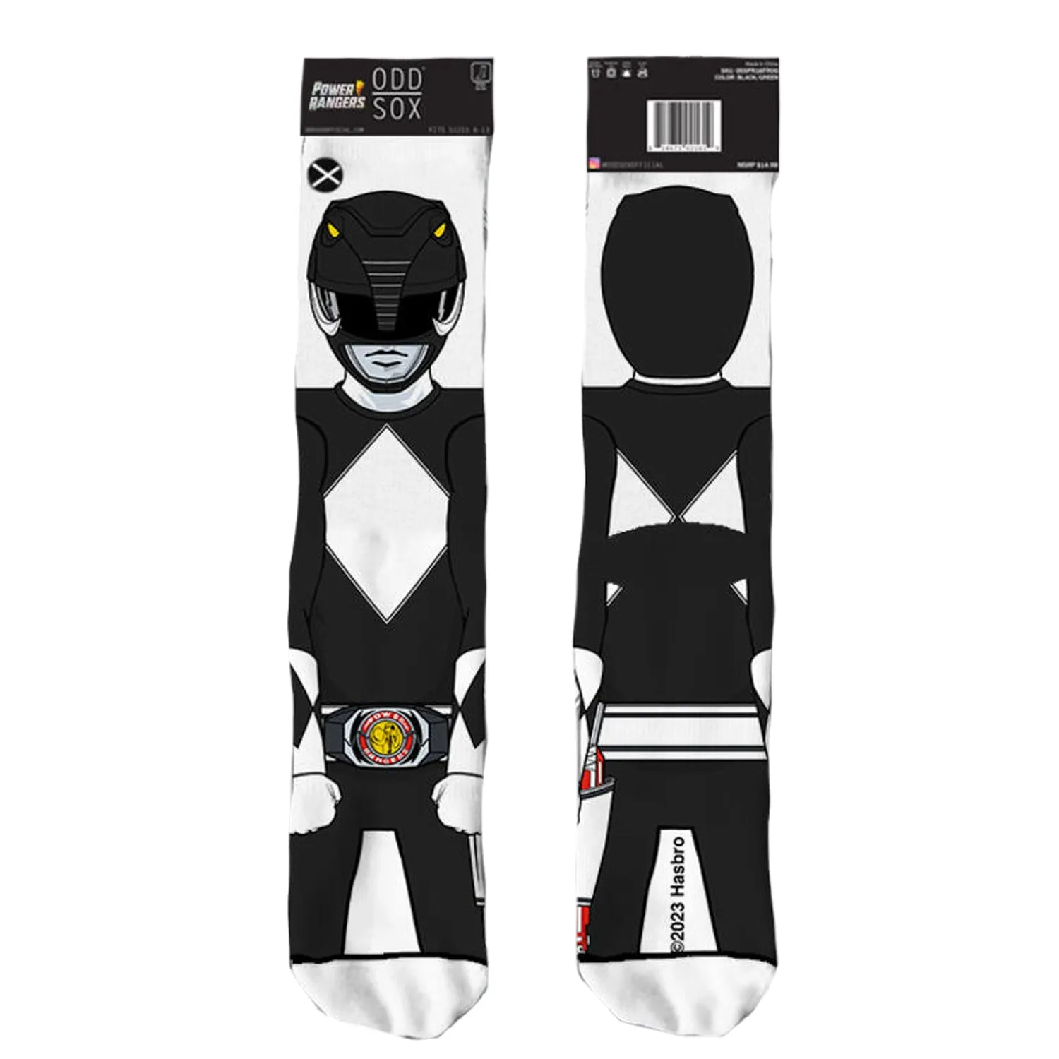 Odd Sox Men's Crew Socks - Black Ranger