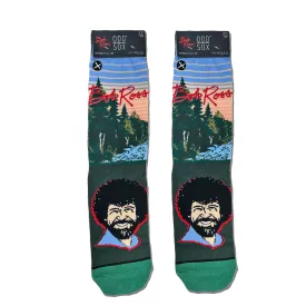 Odd Sox Men's Crew Socks - Bob Ross Sunset