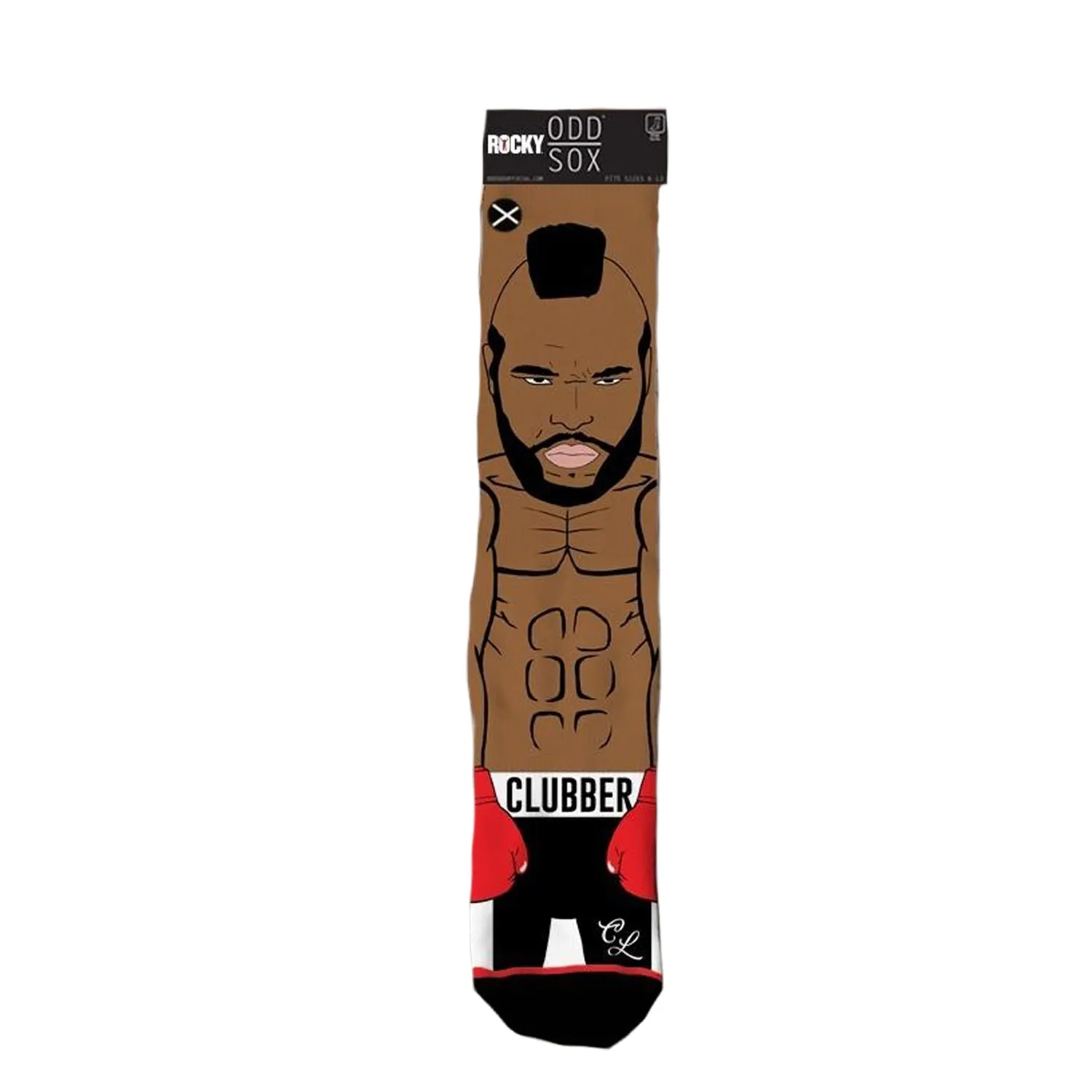 Odd Sox Men's Crew Socks - Clubber Lang (Rocky)