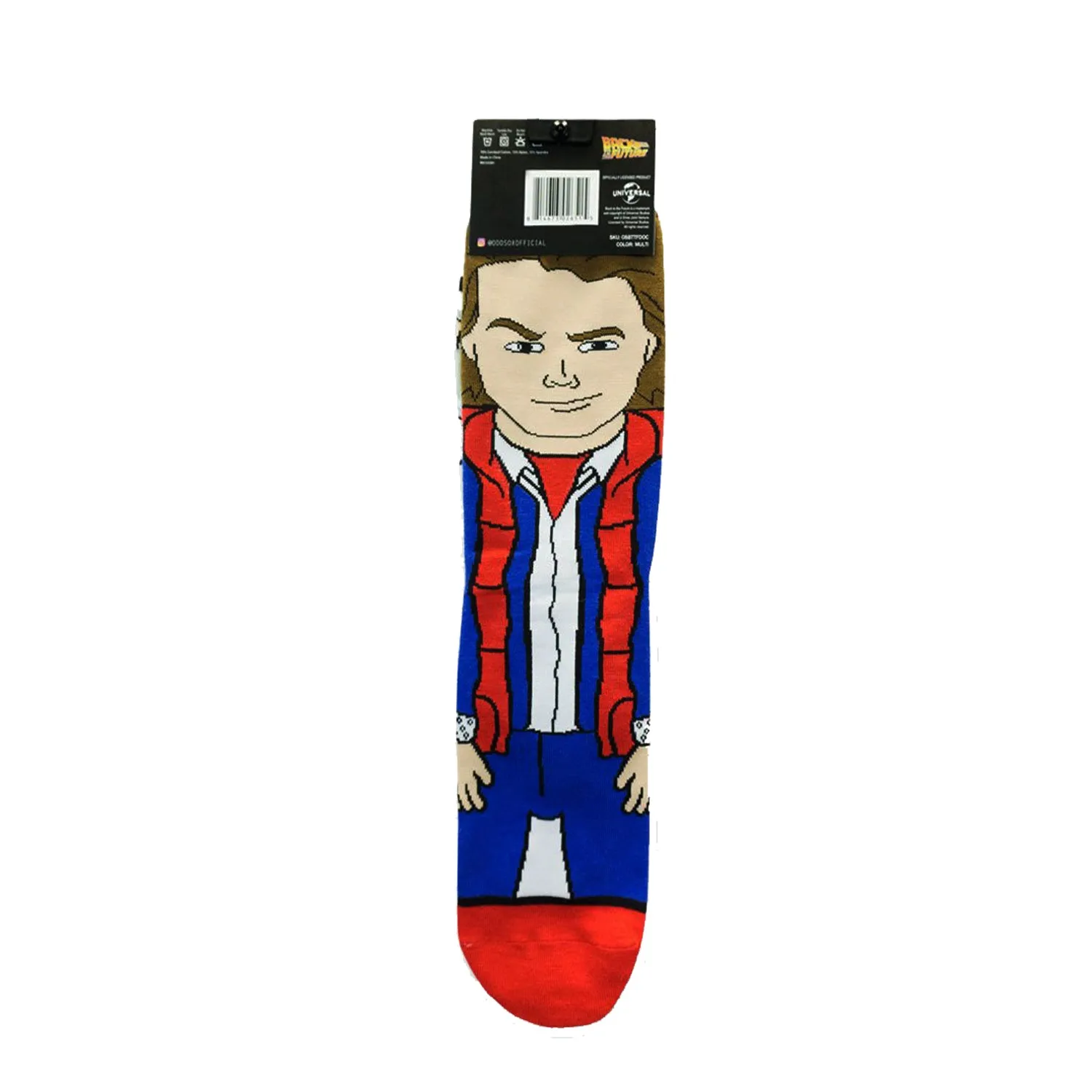 Odd Sox Men's Crew Socks - Doc & Marty (Back to the Future)