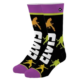 Odd Sox Men's Crew Socks - Elvis Figures