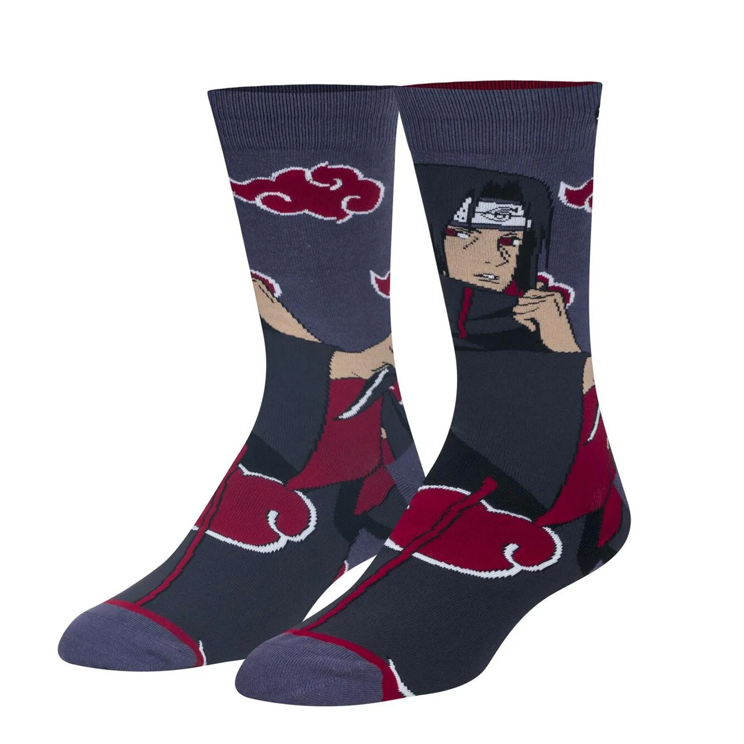 Odd Sox Men's Crew Socks - Itachi (Naruto Shippuden)