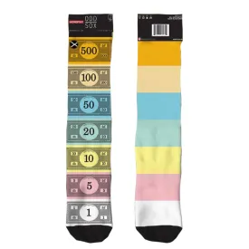 Odd Sox Men's Crew Socks - Monopoly Money