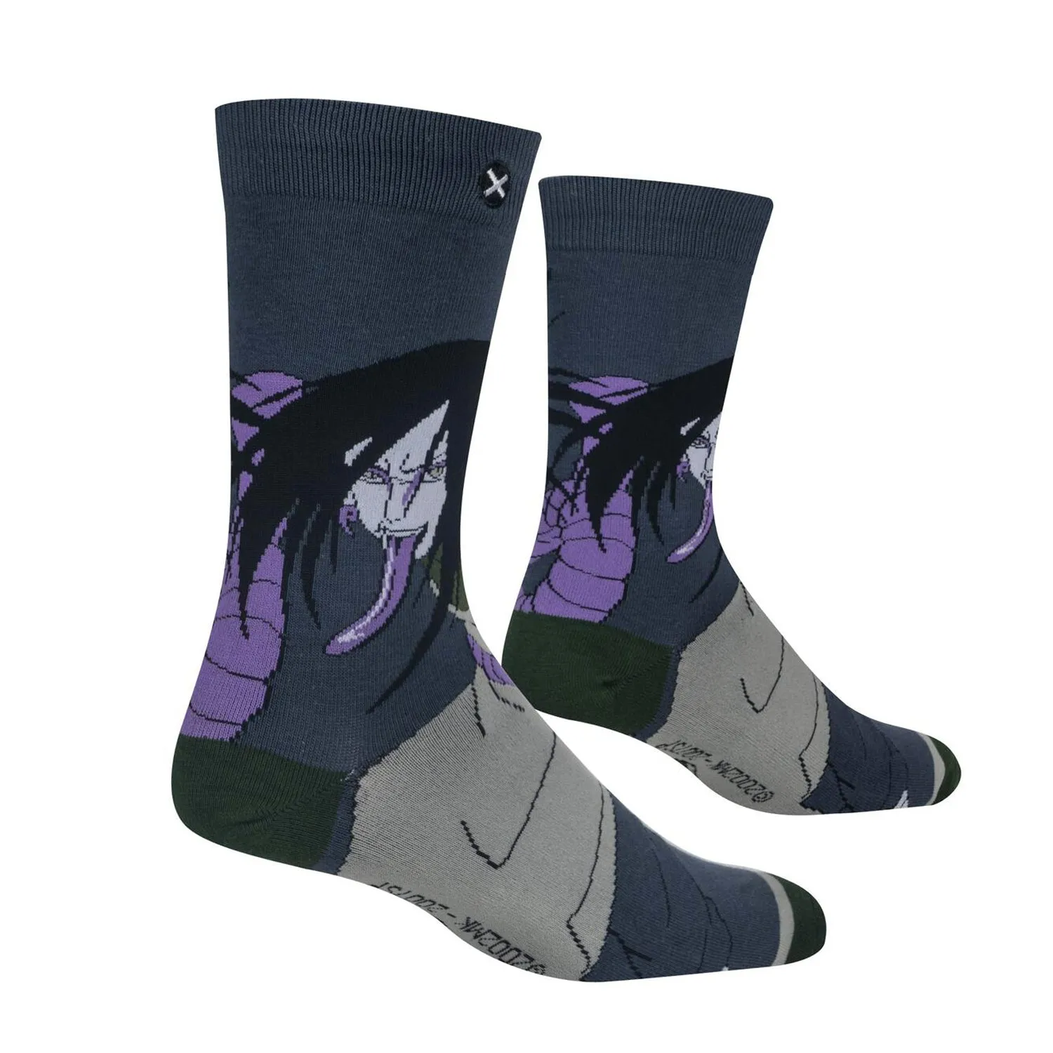 Odd Sox Men's Crew Socks - Orochimaru (Naruto Shippuden)