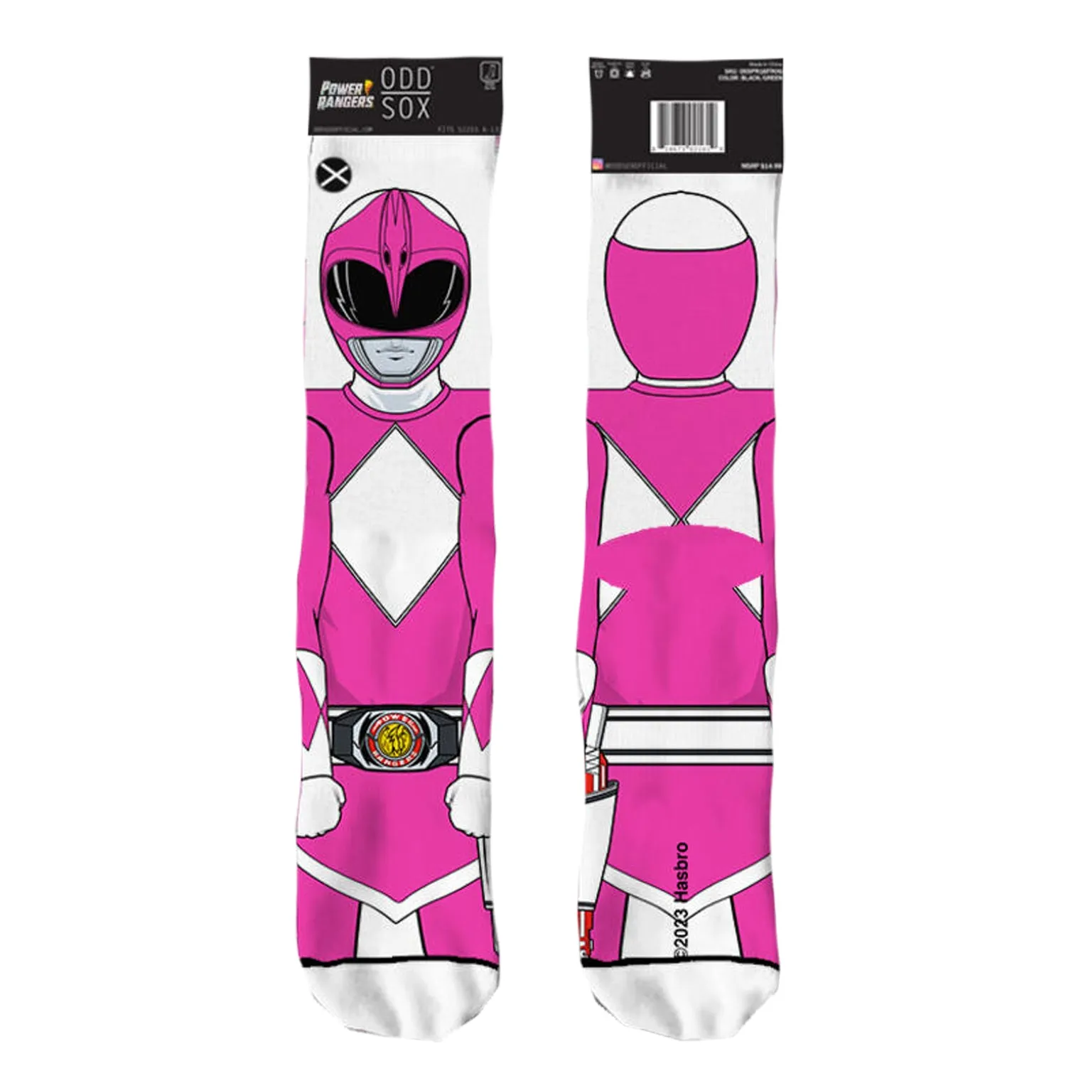 Odd Sox Men's Crew Socks - Pink Ranger