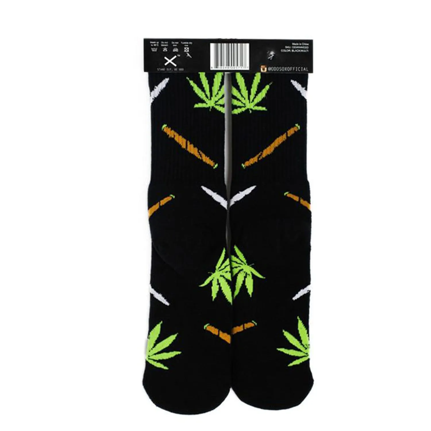 Odd Sox Men's Crew Socks - Weedies