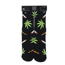 Odd Sox Men's Crew Socks - Weedies