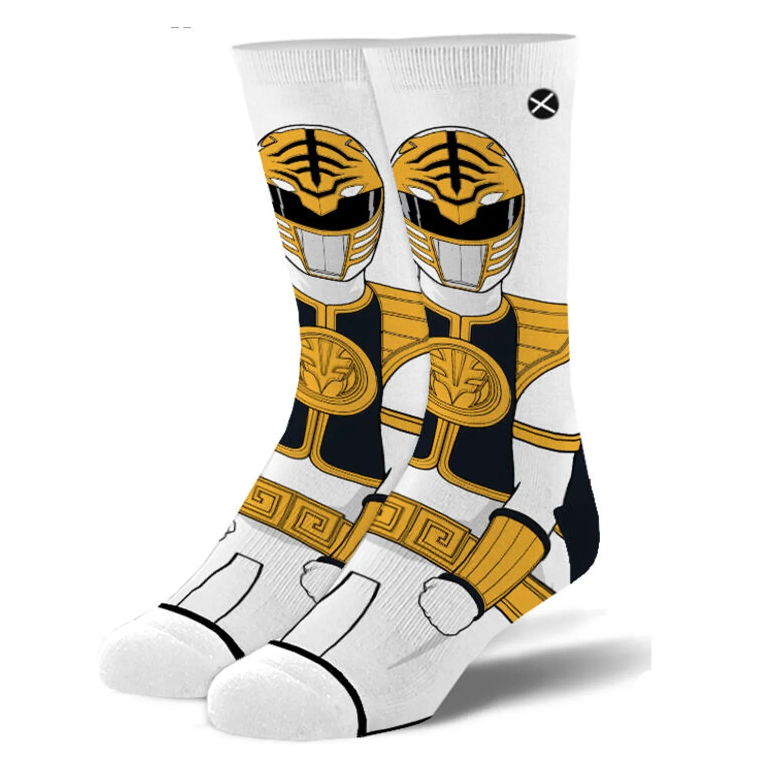 Odd Sox Men's Crew Socks - White Ranger