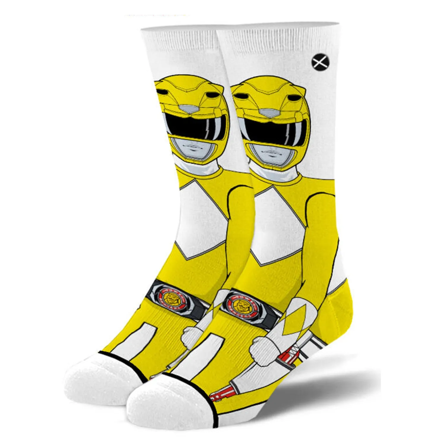 Odd Sox Men's Crew Socks - Yellow Ranger