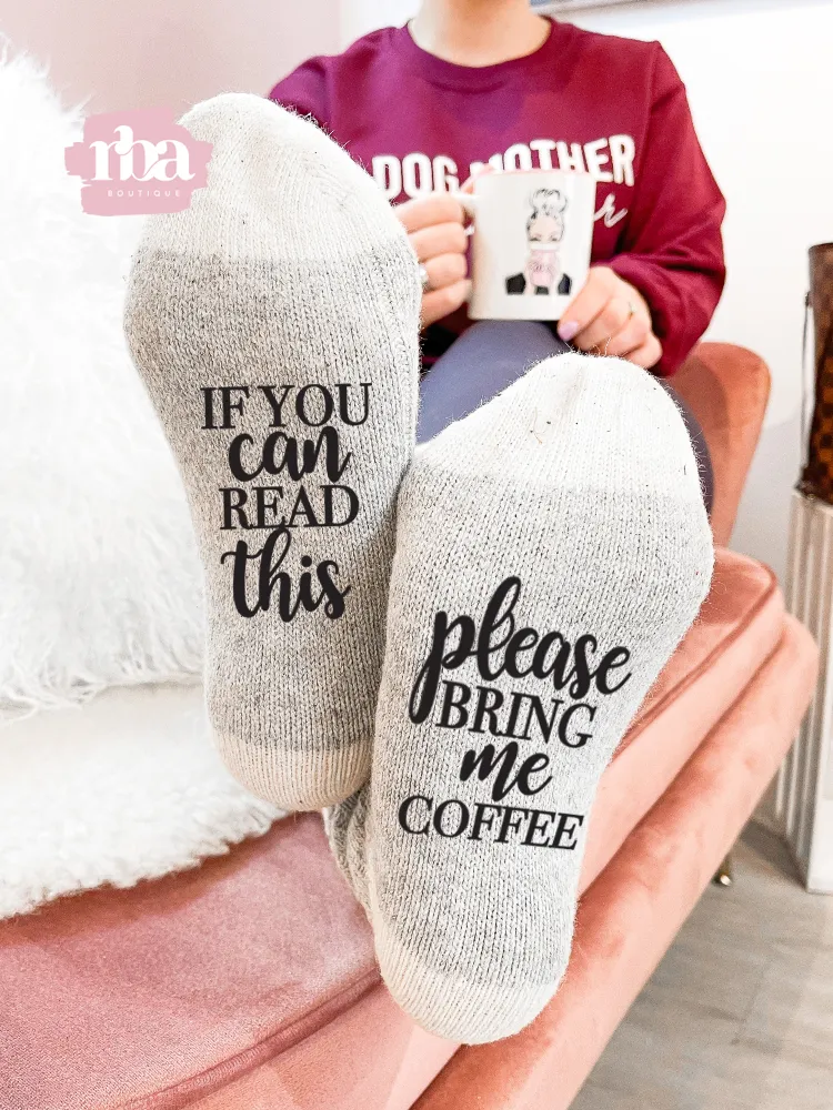 Please Bring Me Coffee Socks