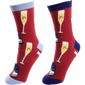 Prosecco & Raspberries Unisex Socks