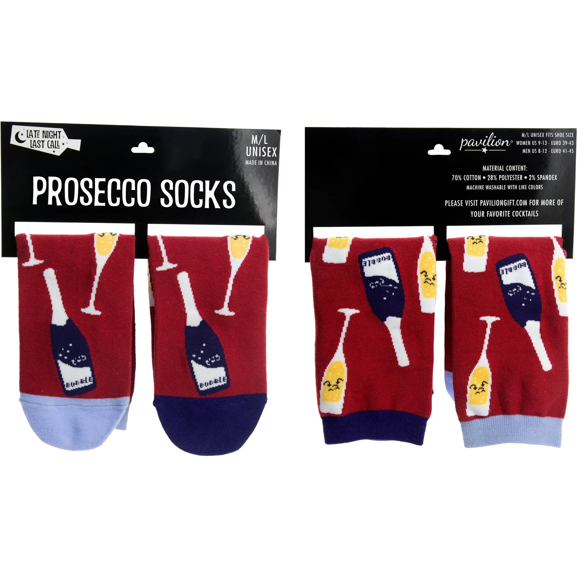 Prosecco & Raspberries Unisex Socks