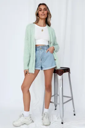 Roman Towns Knit Cardigan Mint