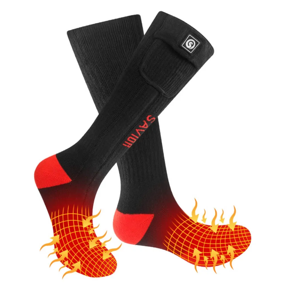 Savior Men Women 7.4V Battery Operated Heated Socks