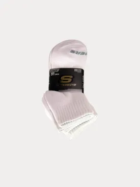 Skechers 5 Pack Unisex Non Terry Qtr Crew Shipper Socks