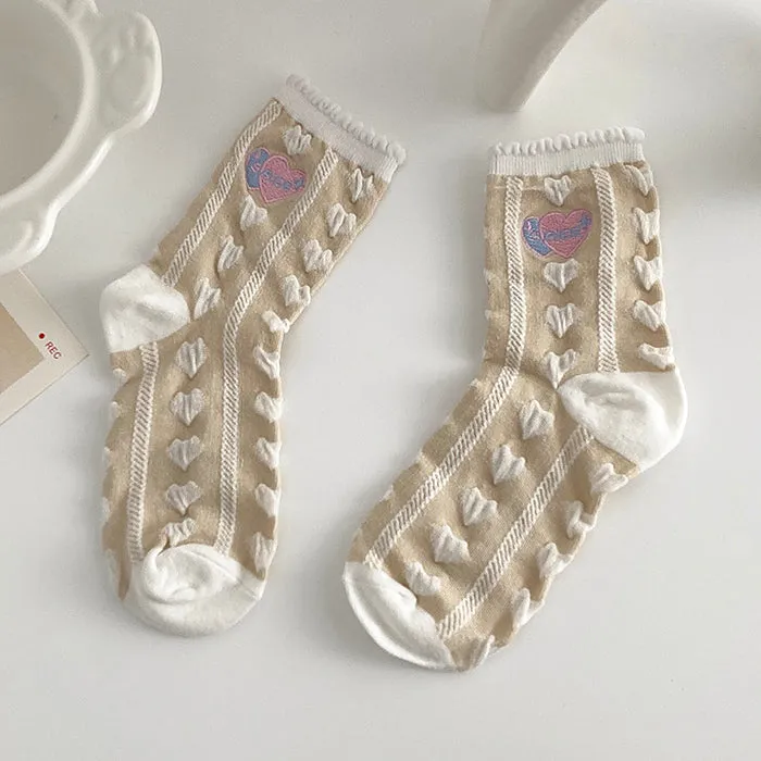 Soft Girl Ruffle Socks